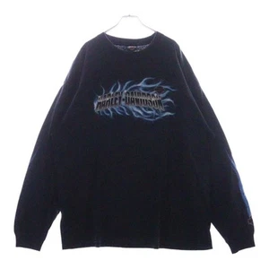 VINTAGE HARLEY DAVIDSON TEXOMA L s TEE RON T-SHIRT LONG SLEEVE CUT SAW Used f161 - Picture 1 of 9