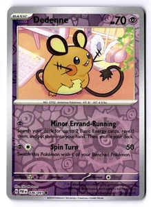 Dedenne Reverse Holo Common SV: Paldean Fates 036/091 NM - Picture 1 of 2