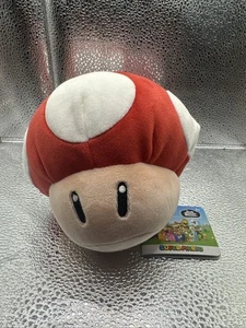 Club Mocchi-Mocchi Super Mario Plush Red Mushroom Plushie 6"  (NEW WITH TAG) - Picture 1 of 9