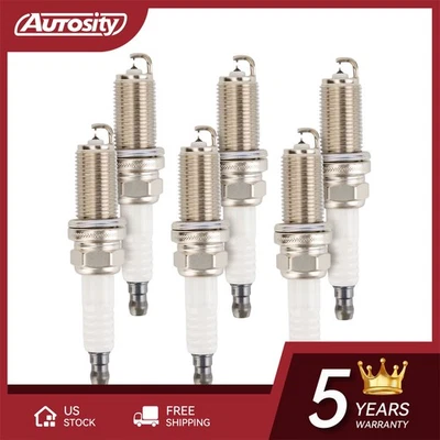 6Pcs Iridium Spark Plugs For 2008-2016 Toyota Highlander 3.5L LFR6AIX11 6619 - Image 1 of 4