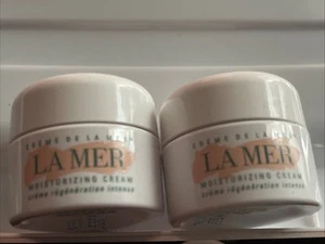 New X2 La Mer The Moisturizing Cream - 0.24oz=-.48oz! Fast Ship!! - Picture 1 of 2
