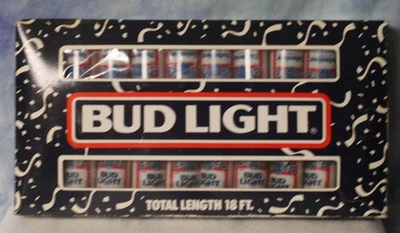 Cadena de luces vintage Bud & Bud Light fiesta 18 pies (cantidad: 20) - nuevas en caja Foto 1 de 4
