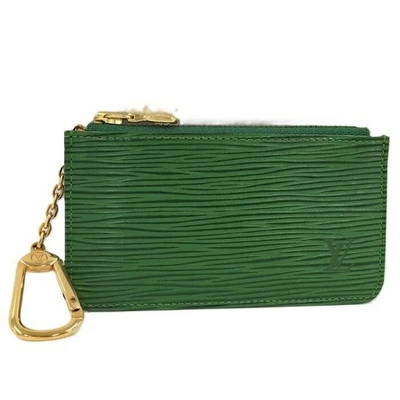 Buen Auténtico Monedero Louis Vuitton M63804 Epi Pochette Cles Borneo Verde LV F/S Foto 1 de 4