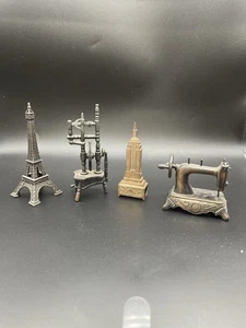 Lote 4 sacapuntas de metal miniatura fundido a presión vintage colección - Imagen 1 de 7