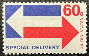 1971 Scott #E23, 60¢, SPECIAL DELIVERY - ARROWS - Single - MINT NH - - Picture 1 of 1