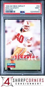 1996 SKYBOX IMPACT ROOKIES #64 MIKE ALSTOTT RC POP 6 PSA 9 - Picture 1 of 2