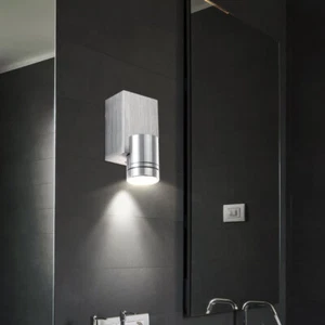 Lampada Da Parete Per Corridoio In Alluminio Spazzolato LED - Foto 1 di 12