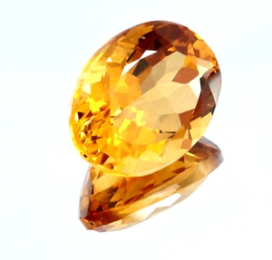 Piedra preciosa suelta zafiro naranja fuego naranja de Ceilán de 7,20 quilates con certificación natural corte ovalado - Imagen 1 de 5