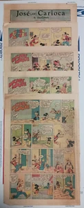 Lote de tiras cómicas originales de Mickey Mouse de colección de los años 40 Walt Disney - Imagen 1 de 11