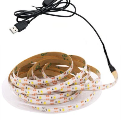5V USB 2835 60led/M LED Strip Light Flexible Self Adhesive Bar TV Back Lighting - Image 1 of 4