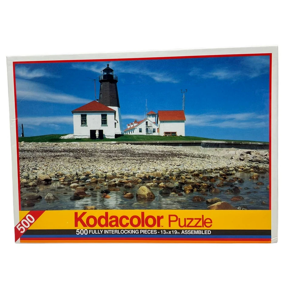 Rompecabezas Kodacolor 500 piezas "Point Judith RI" por Rose Art 13" x 19" SELLADO Foto 1 de 1