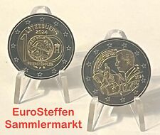 2 x 2 Euro Luxemburg 2024  "Guillaume + Feiersteppler", lieferbar, bfr. NEU