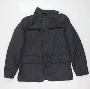 Marks and Spencer Mens Grey Quilted Jacket Size L Zip - Picture 1 of 10