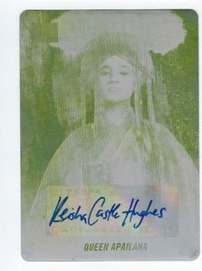 2018 Star Wars Galaxy printing plate autograph Keisha Castle Hughes