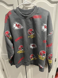 Sudadera para mujer Gameday Couture Kansas City Playback vintage lavada pequeña gris - Imagen 1 de 8