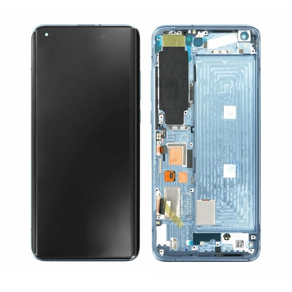 Original Xiaomi Mi 10 & 10 Pro 5G (C-Version) Display Touch Rahmen Twilight Grau - Bild 1 von 1