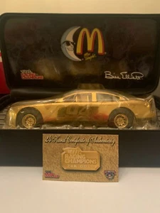 1998' 50th Anniversary McDonalds x Bill Elliott 24k GOLD Racing Car - Picture 1 of 3