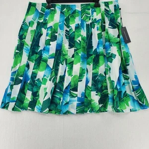 Tommy Hilfiger Skirt Green Size 18 Pleated Floral Summer - Picture 1 of 12