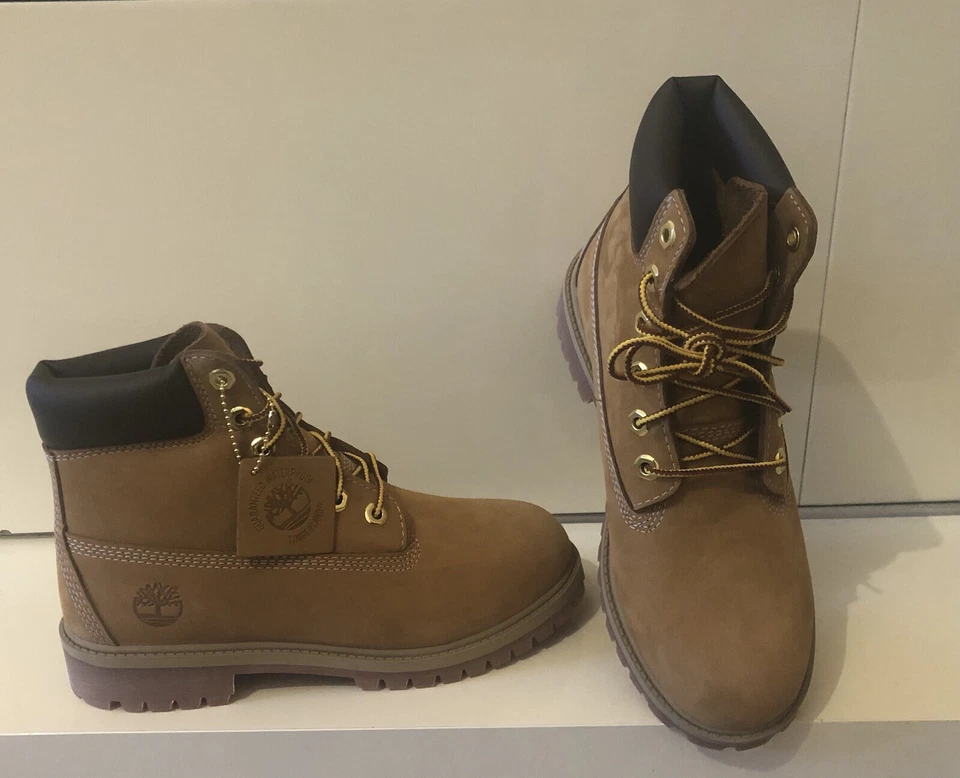 TIMBERLAND 110061713 Premium 6 INCH LACE UP WATERPROOF BOOT WHEAT - Immagine 1 di 1