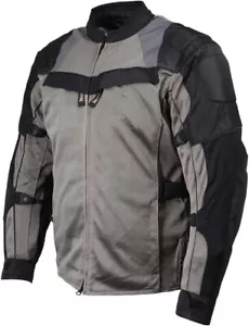 Xelement Men's 'Venture' Black w/ Grey Motorcycle Jacket with X-Armor - SZ M - Picture 1 of 8
