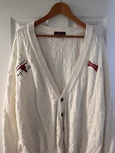 Vintage Budweiser Sweater Cardigan Rare Made In USA Large - Picture 1 of 15