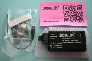 TRANSISTION NETWORKS Industrial Media Converter 10/100 BaseTX to 100 BaseFX New - Photo 1/5