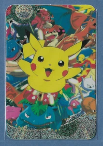1990s Pokemon Pocket Monsters Holo Prism Vending Sticker Pikachu Charizard POWER - Picture 1 of 4