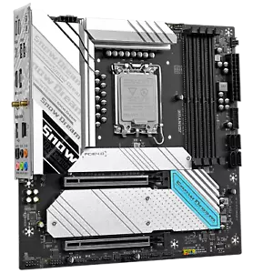 New B760M Snow Dream WiFiB Mainboard DDR4 Intel LGA 1700 M-ATX Motherboard - Picture 1 of 7