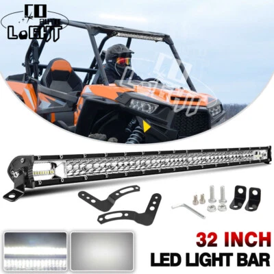 Roof 32" LED Light Bar Mount Brackets Wire Kit For Polaris RZR XP 1000 900 800 - Image 1 of 4