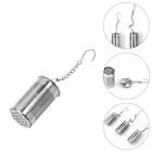 "Enjoy Your Tea with Ease Using 3 Stainless Steel Infusers and Chains"