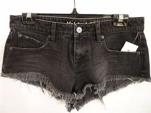NEW VOLCOM YAE MICRO SHORT DENIM 100% COTTON Worn Black size 5 code i144 - Picture 1 of 2