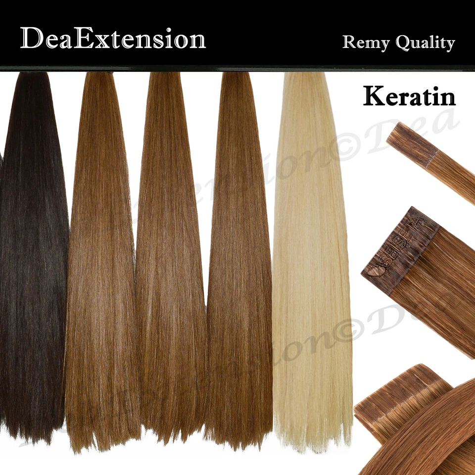 Extension Cheratina Capelli Veri Naturali SEISETA Confezione da 25 ciocche Remy