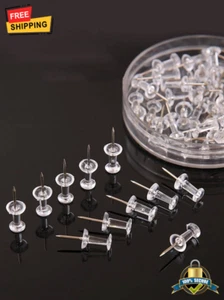 150pcs Clear Push Pins - Multi-Purpose Drawing Pins for Office & School Use - Picture 1 of 7