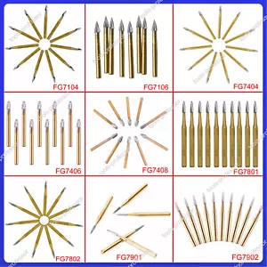 10 Pcs Dental Carbide Trimming & Finishing Burs FG7404/7406/7408/7901/7902/7903 - Picture 1 of 63