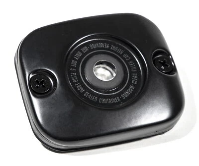 Brake fluid reservoir brake cylinder cover black for Harley Davidson 96-05 - Image 1 of 4