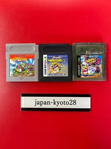 Wario Land 1 2 3 Set GB Nintendo Gameboy Japón Juego Suave Solo JP - Imagen 1 de 7