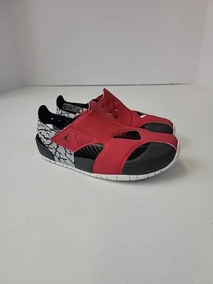 Sandalias acampanadas Air Jordan para niños rojas/negras CI7849-610 talla 12C Foto 1 de 4