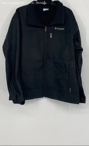 Columbia Mens Black Ascender Softshell Long Sleeve Windbreaker Jacket Size XL - Picture 1 of 6