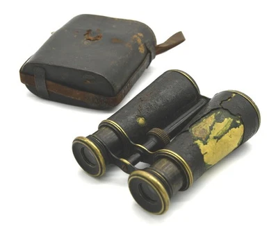Vintage, Ancienne Jumelles Réglables Théâtre avec son étui d'époque - Photo 1/4