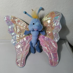 Vintage 1999 Butterfly Plush Carousel plush Toys Iridescent Wings 90s toys - Picture 1 of 6