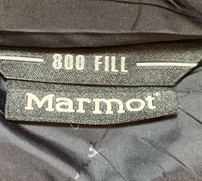 Marmot Puffer Vest Mens XSmall Black 800 Fill Goose Down Full Zip Quilted Vest - Image 1 of 4