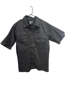 Camisa 5.11 Tactical Taclite TDU Abotonada Negra Para Hombre - LT GRANDE ALTA - NUEVA NUEVA CON ETIQUETAS - Imagen 1 de 5