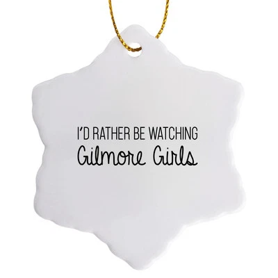 3dRose, Id Rather Be Watching Gilmore Girls, Ornament - Image 1 of 4