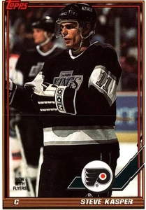 Steve Kasper C Kings Topps Ice Hockey Card No 302 1991 - Picture 1 of 2