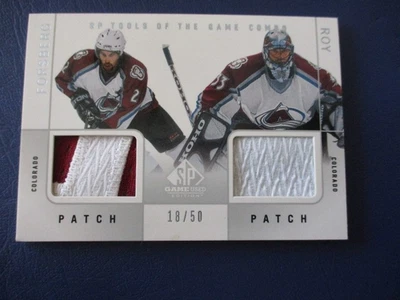 2000-01 SP Game Used Tools of the Game Forsberg Roy 2 Color Patch # 18/50 #D-FR - Image 1 of 2