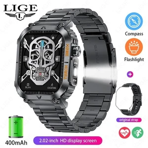 🔥Military Smart Watch for Men(Call Receive/Dial)Rugged Tactical Fitness Tracker - Picture 1 of 17