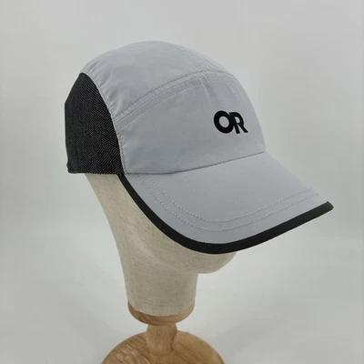 Gorra Outdoor Research Swift Gris Blanco Deslizable 5 Paneles Senderismo UPF 40 Caminata Foto 1 de 4