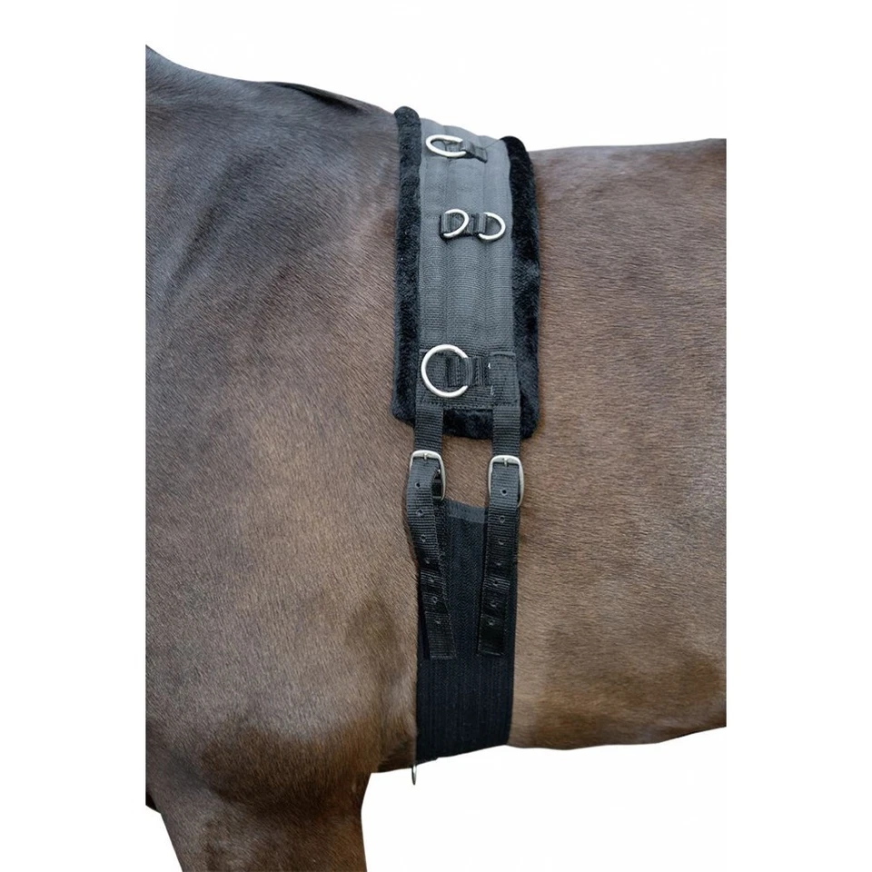 HKM Longiergurt Teddy Shetty schwarz Kunstfell - Bild 1 von 1