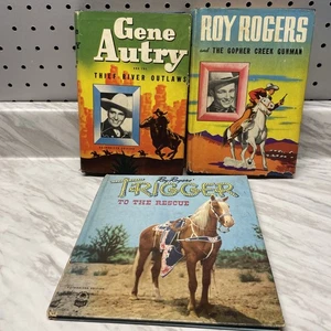VINTAGE GENE AUTRY, LONE RANGER, Roy Rogers HARDCOVER BOOKS Lot Of 3 - Bild 1 von 7