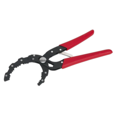 Sealey Auto Adjusting Oil Filter Pliers - Sealey AK6419. Serrated Jaws Non-slip - Image 1 of 4
